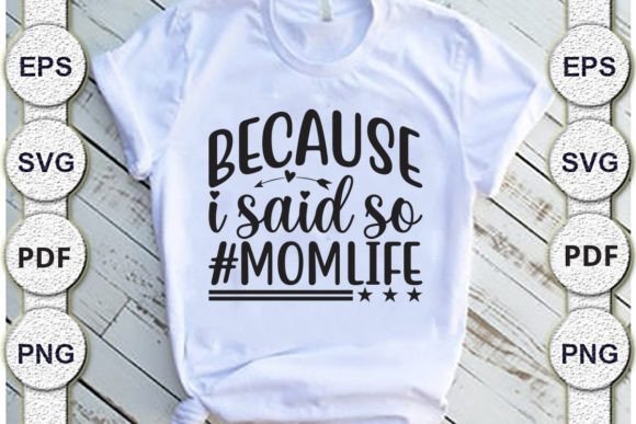 Because I Said So Mom SVG: Crafts & Graphics