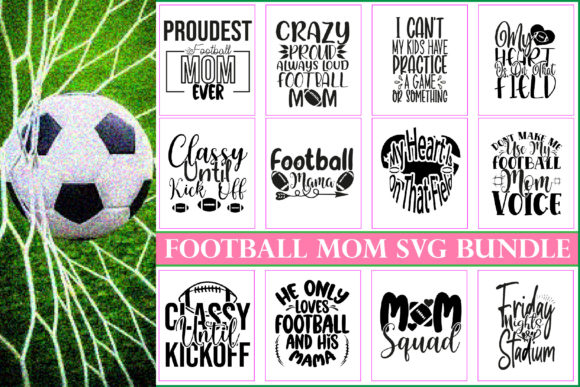 Football Mom SVG Bundle: Graphics for Crafts