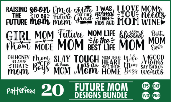 Future Mom SVG Bundle: Crafts and Graphics Review