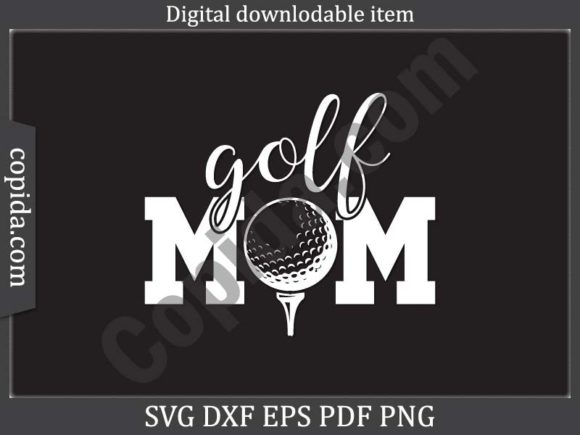 Golf Mom SVG: Graphics for Crafts