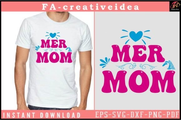 Mer Mom Svg Design: Graphics for Crafts
