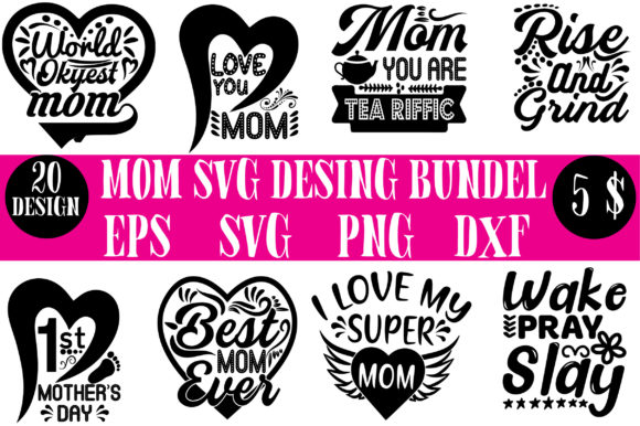 Mom SVG Graphics for Crafts & Branding
